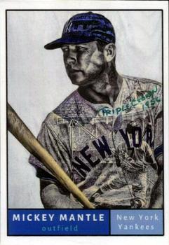 2021-22 Topps Project70 - Artist Proof Silver Frame #473 Mickey Mantle Front