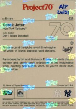 2021-22 Topps Project70 - Artist Proof Silver Frame #622 Derek Jeter Back