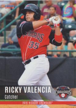 2016 Choice Hickory Crawdads Series 2 #24 Ricky Valencia Front