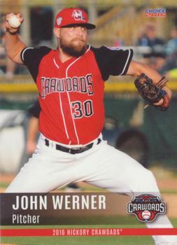 2016 Choice Hickory Crawdads Series 2 #26 John Werner Front