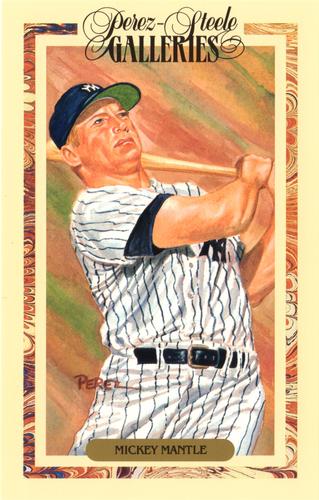 1992 Perez-Steele Master Works Postcards #10 Mickey Mantle Front