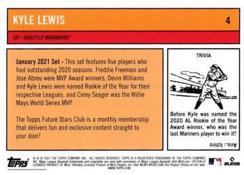 2021 Topps Future Stars Club - 01 January #4 Kyle Lewis Back