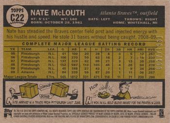 2010 Topps Heritage - Chrome #C22 Nate McLouth  Back