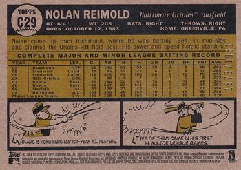 2010 Topps Heritage - Chrome #C29 Nolan Reimold Back