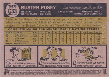 2010 Topps Heritage - Chrome #C33 Buster Posey Back