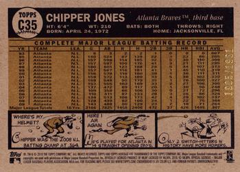 2010 Topps Heritage - Chrome #C35 Chipper Jones Back