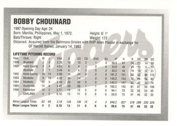 1997 Edmonton Trappers #NNO Bobby Chouinard Back
