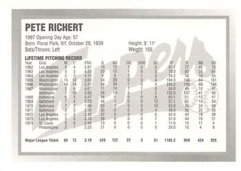 1997 Edmonton Trappers #NNO Pete Richert Back