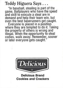 1992 Milwaukee Brewers Police - Oshkosh Police Department and Copps Food Center of Oshkosh #NNO Teddy Higuera Back