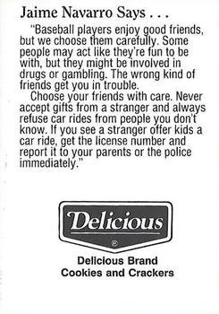 1992 Milwaukee Brewers Police - Oshkosh Police Department and Copps Food Center of Oshkosh #NNO Jaime Navarro Back