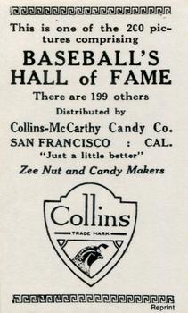 1917 Collins-McCarthy (E135) Reprint #4 Leon Ames Back