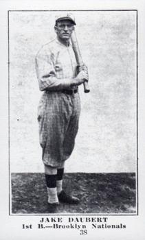 1917 Collins-McCarthy (E135) Reprint #38 Jake Daubert Front