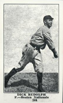 1917 Collins-McCarthy (E135) Reprint #144 Dick Rudolph Front