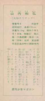 1959 Shukan Shonen Magazine Bromides (JBR 61) #NNO Kihachi Enomoto Back