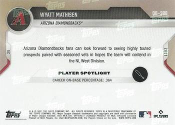 2021 Topps Now Road to Opening Day Arizona Diamondbacks #OD-388 Wyatt Mathisen Back