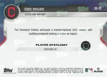 2021 Topps Now Road to Opening Day Cleveland Indians #OD-91 Eddie Rosario Back
