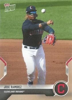 2021 Topps Now Road to Opening Day Cleveland Indians #OD-95 Jose Ramirez Front