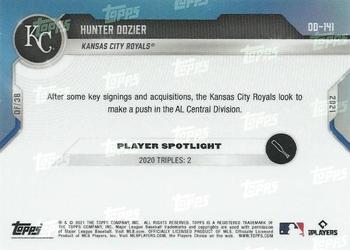 2021 Topps Now Road to Opening Day Kansas City Royals #OD-141 Hunter Dozier Back