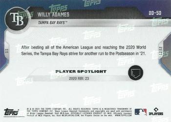2021 Topps Now Road to Opening Day Tampa Bay Rays #OD-50 Willy Adames Back