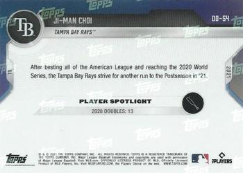 2021 Topps Now Road to Opening Day Tampa Bay Rays #OD-54 Ji-Man Choi Back