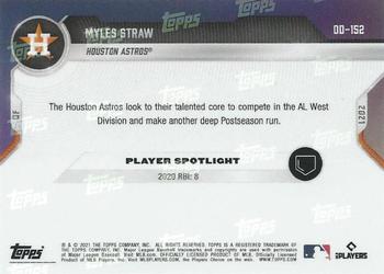 2021 Topps Now Road to Opening Day Houston Astros #OD-152 Myles Straw Back