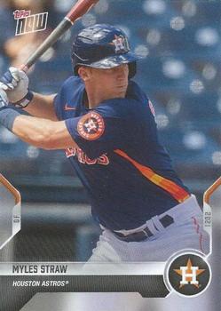 2021 Topps Now Road to Opening Day Houston Astros #OD-152 Myles Straw Front