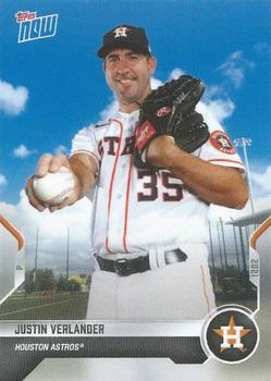 2021 Topps Now Road to Opening Day Houston Astros #OD-159 Justin Verlander Front