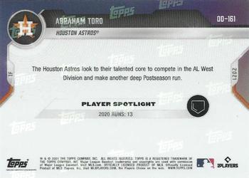 2021 Topps Now Road to Opening Day Houston Astros #OD-161 Abraham Toro Back