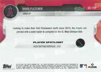 2021 Topps Now Road to Opening Day Los Angeles Angels #OD-172 David Fletcher Back