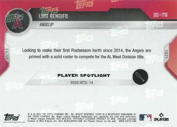 2021 Topps Now Road to Opening Day Los Angeles Angels #OD-176 Luis Rengifo Back