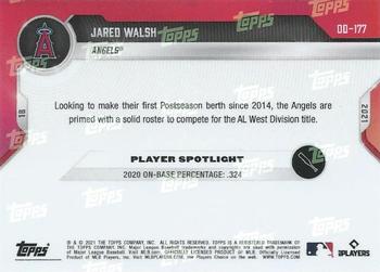 2021 Topps Now Road to Opening Day Los Angeles Angels #OD-177 Jared Walsh Back