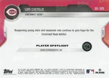 2021 Topps Now Road to Opening Day Cincinnati Reds #OD-325 Luis Castillo Back