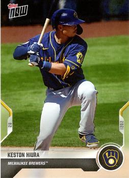 2021 Topps Now Road to Opening Day Milwaukee Brewers #OD-335 Keston Hiura Front