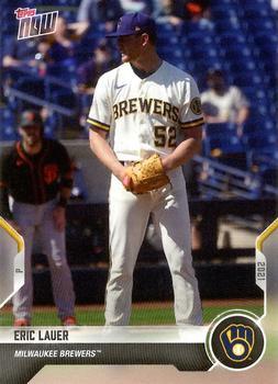2021 Topps Now Road to Opening Day Milwaukee Brewers #OD-338 Eric Lauer Front