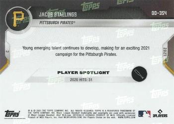 2021 Topps Now Road to Opening Day Pittsburgh Pirates #OD-354 Jacob Stallings Back