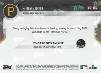 2021 Topps Now Road to Opening Day Pittsburgh Pirates #OD-355 Ke'Bryan Hayes Back