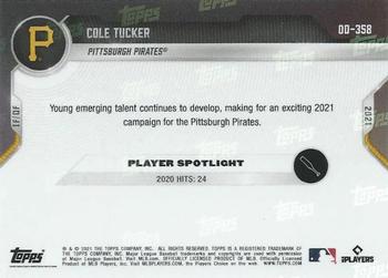 2021 Topps Now Road to Opening Day Pittsburgh Pirates #OD-358 Cole Tucker Back