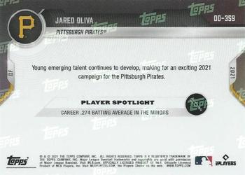 2021 Topps Now Road to Opening Day Pittsburgh Pirates #OD-359 Jared Oliva Back