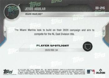 2021 Topps Now Road to Opening Day Miami Marlins #OD-245 Jesus Aguilar Back