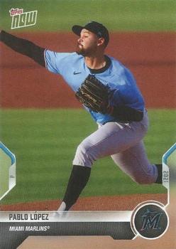 2021 Topps Now Road to Opening Day Miami Marlins #OD-249 Pablo Lopez Front