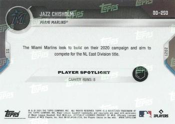2021 Topps Now Road to Opening Day Miami Marlins #OD-250 Jazz Chisholm Back