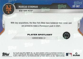 2021 Topps Now Road to Opening Day New York Mets #OD-267 Marcus Stroman Back