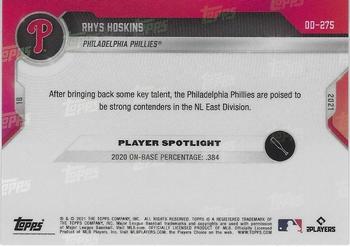 2021 Topps Now Road to Opening Day Philadelphia Phillies #OD-275 Rhys Hoskins Back