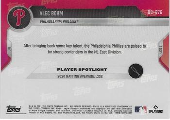 2021 Topps Now Road to Opening Day Philadelphia Phillies #OD-276 Alec Bohm Back