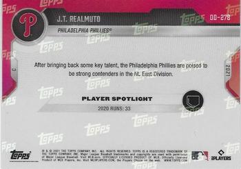 2021 Topps Now Road to Opening Day Philadelphia Phillies #OD-278 J.T. Realmuto Back