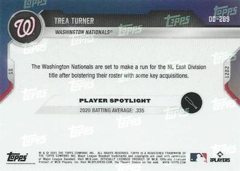 2021 Topps Now Road to Opening Day Washington Nationals #OD-289 Trea Turner Back