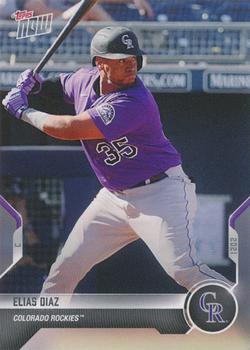 2021 Topps Now Road to Opening Day Colorado Rockies #OD-394 Elias Diaz Front
