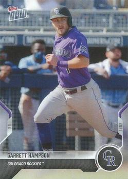 2021 Topps Now Road to Opening Day Colorado Rockies #OD-396 Garrett Hampson Front