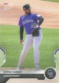 2021 Topps Now Road to Opening Day Colorado Rockies #OD-400 German Marquez Front
