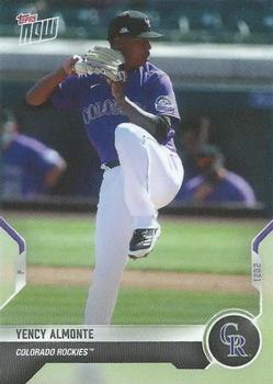 2021 Topps Now Road to Opening Day Colorado Rockies #OD-405 Yency Almonte Front